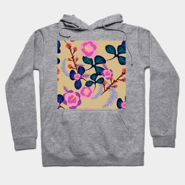 Floral background illustration Hoodie by MichelMM